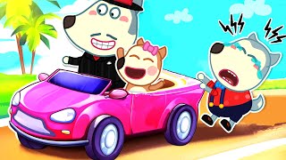 When Dad's Away - Don't Leave Little Wolf! | Animation For Kids| Funny Stories for Kids About Family