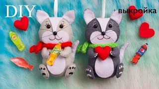 DIY cat | КОТ, КОШКА ИЗ ФЕТРА своими руками