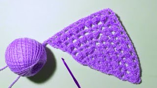 Crochet pattern for triangular shawl - Узор крючком для треугольной шали
