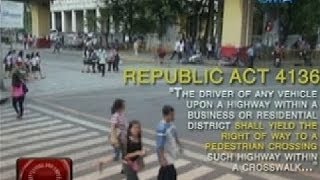 Mga tumatawid sa pedestrian lane, 'di pa rin ligtas dahil sa mga pasaway na motorista