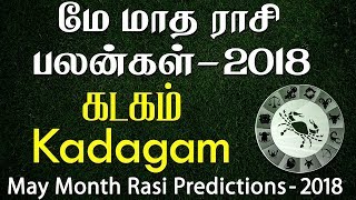 Kadagam Rasi (Cancer) May Month Predictions 2018 – Rasi Palangal