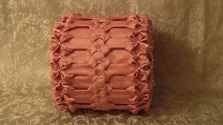 Круглая #подушка #буфы схема Квадрат урок2.#canadian #smocking