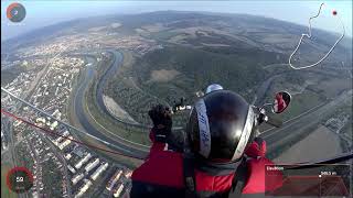 Powered paragliding flight - Garmin Virb Ultra 30 with G-Metrix data overlay