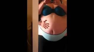 Boyfriend Playing with Incredible Fat Belly   BBW   SSBBW