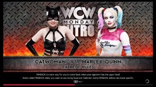 Catwoman vs. Harley Quinn (WWE 2k19) - Bikini Fight - Girl Fighting