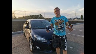 ФОРД ФОКУС 3 C LED H7 ЛАМПАМИ В БЛИЖНЕМ СВЕТЕ