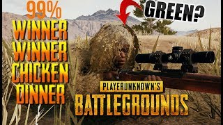 PUBG How To Win With Little Effort - DESERT Map Glitches - (Funny Moments, Green Ghillie Suit?)