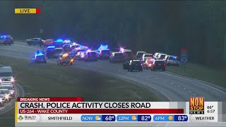 US-264 near Zebulon closed due to major police activity