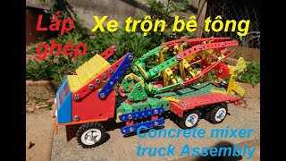 Lắp ghép xe trộn bê tông ( Concrete mixer truck assembly )