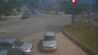 Перекрёсток в Щёлкино, 31.07.2016 - time-lapse с камеры 2