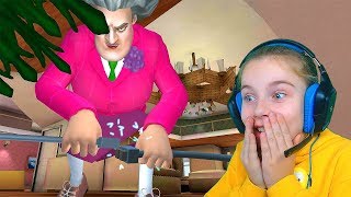 Пранк с Елкой над Учительницей Мисс Ти и её Мужем! Scary Teacher 3D