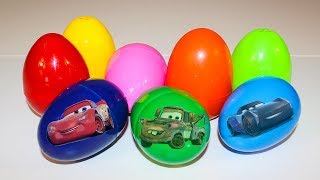 Киндер Сюрпризы Мультик Тачки Игрушки Сюрпризы Маквин, Мэтр и другие машинки Видео для детей