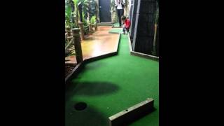 Enzo's a natural at Putt Putt