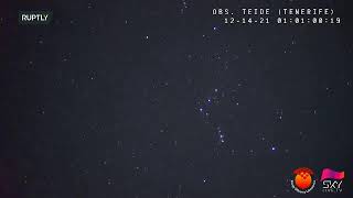 LIVE Geminid Meteor Shower lights up skies over Tenerife