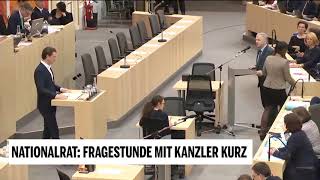 Nationalrat: Fragestunde mit Kanzler Kurz