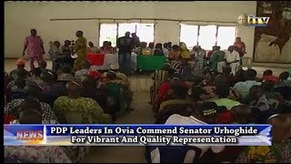 PDP Leaders commend Sen. Urhoghide for quality representation