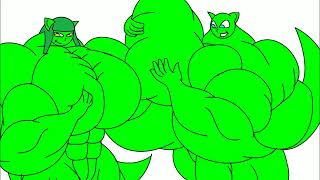 Two Alien Girls Muscle Growth-Mimi (Ultra-Slow-Motion)