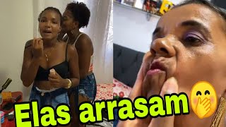 Babuzinha se arruma para sair para o paredão com as novinhas.