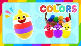 Baby Shark Surprise Eggs | Baby Shark Learn Colors | @Baby Shark! Best Shows: Colors, ABCs & Puzzles