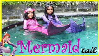 DONGENG PUTRI DUYUNG DAN TONGKAT AJAIB ♥ Live Mermaids in our pool