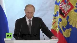 LIVE - Vladimir Putin’s annual address to Federal assembly (English)