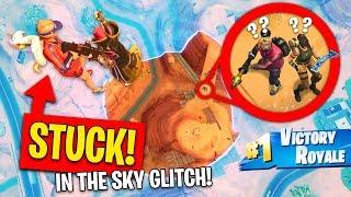 Stuck in Sky Glitch...but we WIN?! (Fortnite)