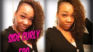 "Quick Curly Side  Fro..(using a half wig EVONY)