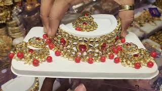কুন্দন পাথরের চকার, latest design necklace set necklace set price in Bangladesh | HELP TALK