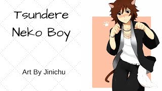 Tsundere Neko Boy with female listener RP (Request)