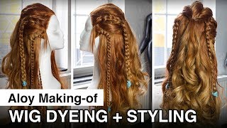 Aloy Cosplay Making of - Wig dyeing + styling