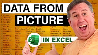 Data From Picture is here in Excel!