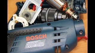 Bosch Professional Дрель Бош GSB 1600 RE /  DRILL REPAIR REVIEW