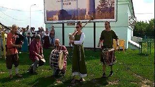 Шотландская волынка и барабаны.[ Всероссийский военно-исторический фестиваль «Великий Болгар»]