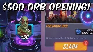 $500 Premium Orb Opening! - Quest For 5 Star Cable - Marvel Strike Force