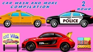 Car Wash | Car Service | kids videos | Compilation | Kids Cars Race | Videos For Kids | Transport