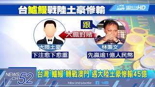 20180709中天新聞　台灣「鱸鰻」轉戰澳門　遇大陸土豪慘輸45億