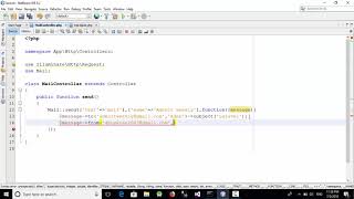 Send E-Mail using Laravel