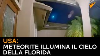 USA: meteorite illumina il cielo della Florida