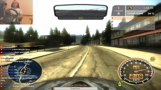 NFS most wanted на кокпите | руль Logitech G25 часть 4