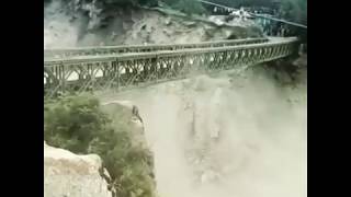 Flash flood at Ribba ( Kinnaur ) Himachal Pradesh