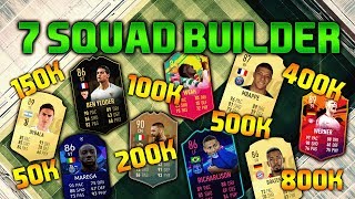 FIFA 19 SQUAD BUILDER 50K 100K 150K 200K 400K 500K 800K SQUAD BUILDER FUT CHAMPIONS FIFA 19