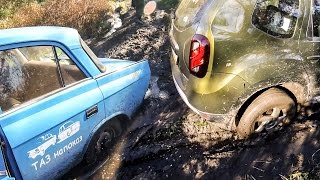 Москвич 412 и дизельный Рено Дастер: посадили!