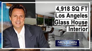 Los Angeles Glass House Interior walk through