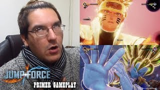 PRIMER GAMEPLAY OFICIAL JUMP FORCE: GOKU, NARUTO & LUFFY VS FREEZER #LMD
