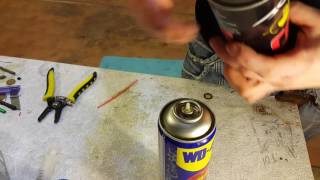 Быстрая и простая заправка пустого баллона wd-40 всякой хернёй