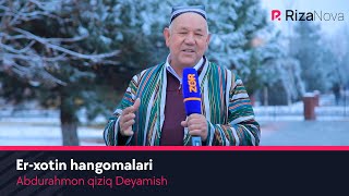 Abdurahmon qiziq Deyamish - Er-xotin hangomalari (hajviy ko'rsatuv)