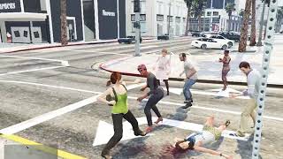 Gta 5 : Girls Fight with Sick Trevor | Street Fighting |