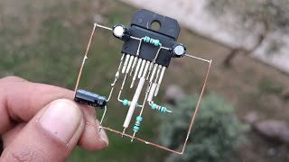 DIY AMPLIFIER WITH IC LM3886 #elctronic #amplifier #elctronic