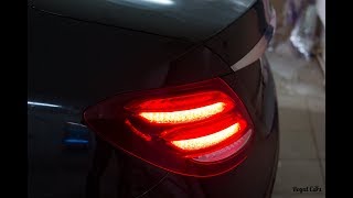 Mercedes-Benz E-Class W213, перетяжка передней панели и карт дверей.