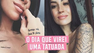 VLOG DO DIA QUE VIREI UMA TATUADA